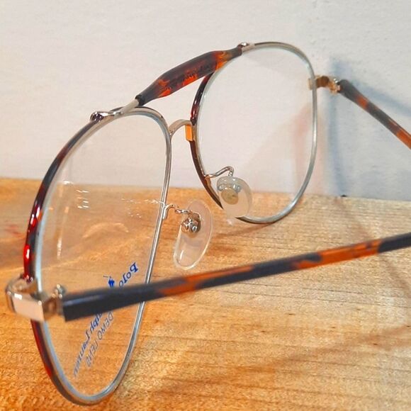 VINTAGE Polo Sport Ralph Lauren Eyeglass Frame, Rx'able metal, Aviator 63-13-145 - Picture 4 of 6
